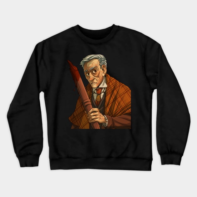 Peter Vincent-- Vampire Killer Crewneck Sweatshirt by groovybastard